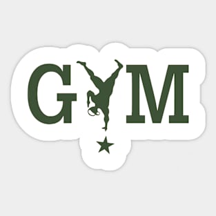 GYM STAR ARMY GREEN Sticker